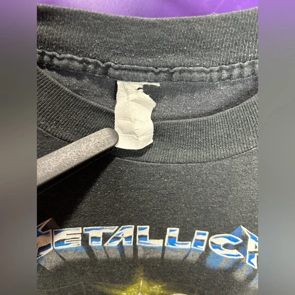 Vintage 1987 Metallica Metal up your a$$ glow in the dark tee shirt